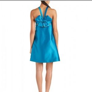 Badgley Mischka Belle Teal Blue Cocktail Dress
